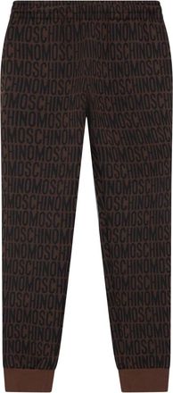Moschino Zachte broek met moderne elastische taille - Dames - Sweatpants - Bruin - 2XS - Katoen - Broeken