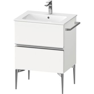 Duravit Duravit - Sivida Mueble Bajo Lavabo, 2 Cajones, Tirador Cromado