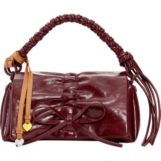 Desigual Faux Leather Shoulder Bag in Burgundy at Nordstrom