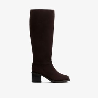 Clarks Chamberly Hi Dark Brown Suede