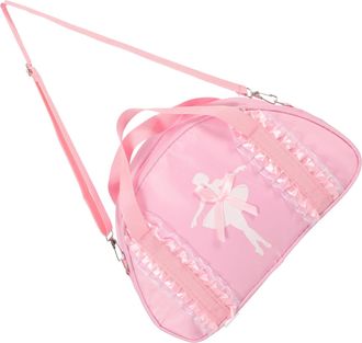 Supvox Ballet Dance Shoulder Bag for and, Single Shoulder Pink Dance Bag for Ballet Training and Performance