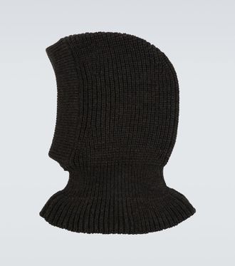 Christophe Lemaire Ribbed-knit alpaca wool-blend hood