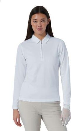 Daily Sports Peoria Long Sleeve Womens Golf Polo in White at Nordstrom, Size X-Large