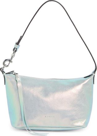 Aim&eacute;e Escape Pouchette Shoulder Bag in Mirror Blue Iridescent at Nordstrom Rack