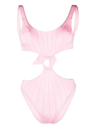 Noire Swimwear Costume intero con dettaglio cut-out - Rosa