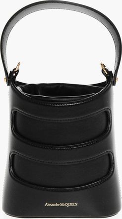 Alexander McQueen Borsa Mini a Secchiello THE RISE in Pelle con Tracolla Chain Alexander McQueen