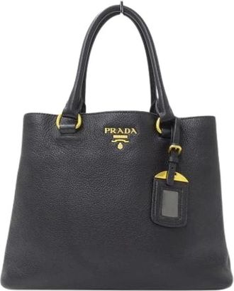 Prada Pre-owned Handbags, female, Black, Size: ONE SIZE Pre-owned Vintage Handbag