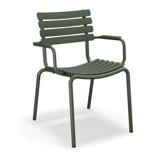 Houe ReCLIPS Outdoor Dining Armlehnstuhl, olivgr&uuml;n