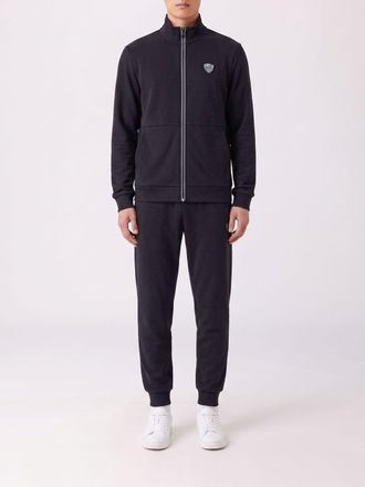 Emporio Armani Tuta sportiva in misto viscosa con felpa a collo alto e zip