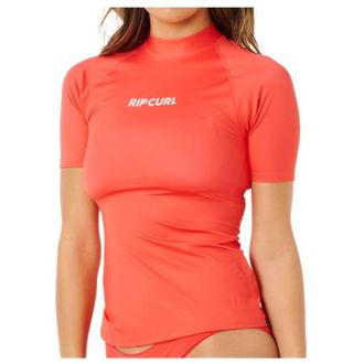 Rip Curl Classic Surf S/S UPF Rashguard Lycra f&uuml;r Damen | rot