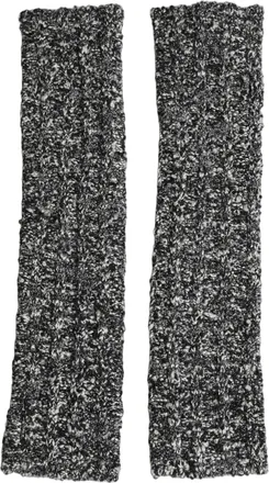 Dolce & Gabbana Knitted Wool Blend Arm Warmers - Black
