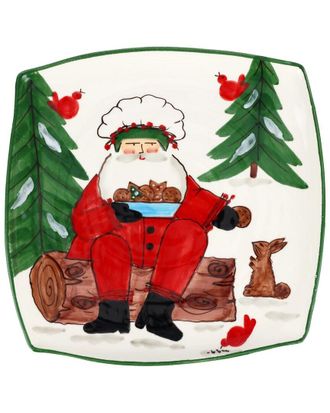 Vietri Vietri Old St. Nick 2025 Limited Edition Square Platter With $20 Credit