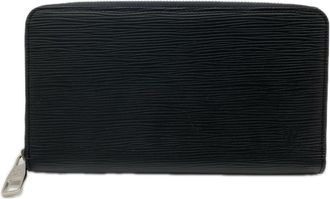 Louis Vuitton Epi Black Noir Leather Long Wallet (Bi-Fold) (Pre-Owned)