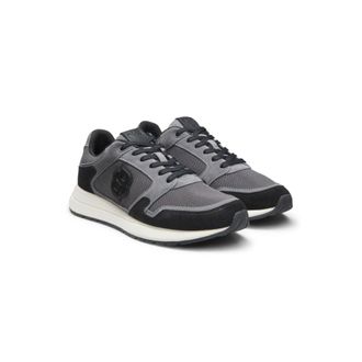 BOSS Suede trainers with Double B monogram