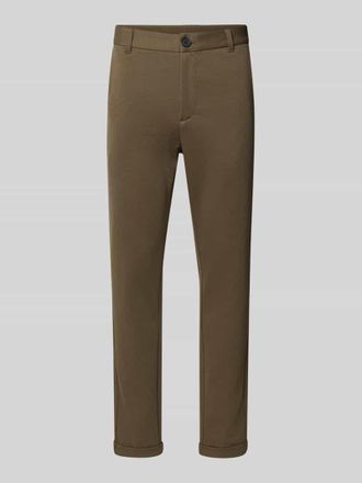 Lindbergh Lindbergh Slim Fit Hose mit Eingriff- und Gesäßtaschen in Oliv, Größe XXL