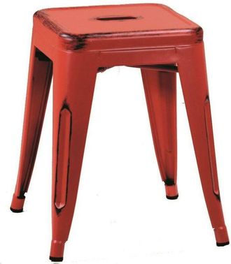 Vacchetti Vacchetti - Taburete De Hierro Bristol Rojo Cm39x39h45