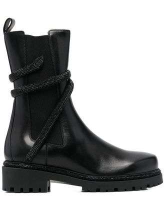 Rene Caovilla Cleo Biker Boots-Donna