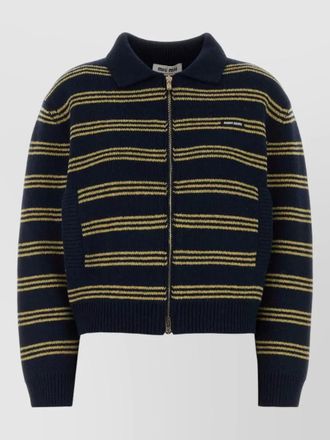 Miu Miu embroidered cashmere wool cardigan