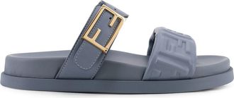 Fendi Fendi Feel Low Leather Sandals-Donna