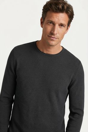 Joop Rundhalspullover JOOP JEANS Svenor, Herren, Gr. XXL, dunkelblau, Strick, Obermaterial: 100% Baumwolle, clean, unifarben, normal normal, Rundhals, B&uuml;nd