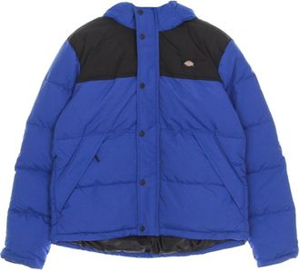 Dickies Blauwe Donsjas met Afneembare Capuchon - Heren - Winterjassen - Blauw - S - Jassen