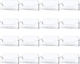 OEM Paquete De 16 Tarjeteros De Pl&aacute;stico Transparente Para Colocar Sobre El Escritorio