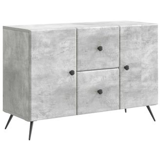vidaXL Aparador Gris Hormig&oacute;n 89 X 34,5 X 60 Cm Madera De Ingenier&iacute;a Vidaxl