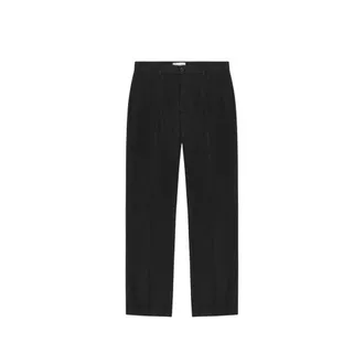 Les Deux Straight Trousers, male, Black, Size: W33 L32 Reece Pleated Twill Suit Pants