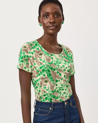 Lilly Pulitzer Etta Scoop Neck Top