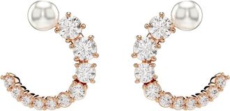 Swarovski Dames Creolen Wit Matrix 5692264 - Dames - Oorbellen - Roze - ONE Size - Accessoires