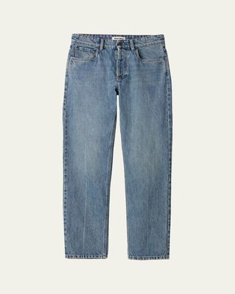 Miu Miu Mid-Rise Straight-Leg Denim Trousers