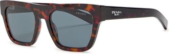 Prada Flattop Square-frame Sunglasses - Brown Havana - One Size