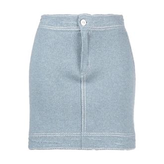 Barrie Contrast-stitch mini skirt