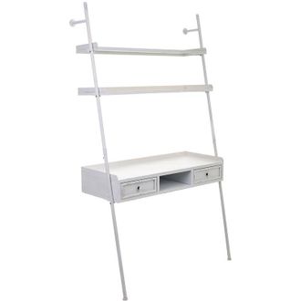 Wanderlust Deco Estanter&iacute;a Escritorio De Metal Blanca 107x45x188