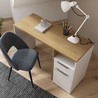 Calicosy Escritorio con 1 puerta, 1 caj&oacute;n y 1 nicho h77,4 cm - marr&oacute;n