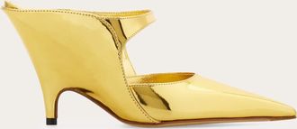 Ferragamo Donna Mule zeppa sagomata Oro Taglia 36.5