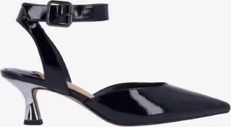 J. Rene&eacute; Womens Tamsin Ankle Strap Pumps In Black Patent