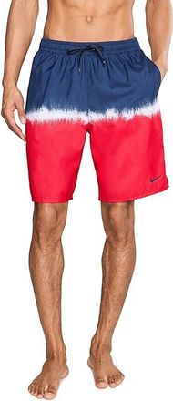 Nike Breaker Ocean Merge 9 Brief Lined Volley Mens Swimwear Blue/Red : 2XL, Mesh/Polyester