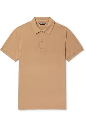 Tom Ford Garment-Dyed Cotton-Piqué Polo Shirt