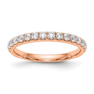Diamond2Deal 14k Gold Lab Grown Diamond Wedding Band Ring 1/2Ct Clarity- VS Color- D-E