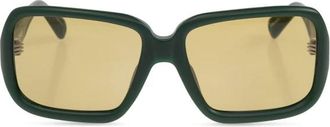 Jacquemus Cabana Zonnebril - Dames - Zonnebrillen - Groen - ONE Size - Accessoires