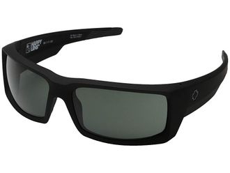 Spy General Sport Sunglasses Soft Matte Black/Happy Gray Green, Polycarbonate