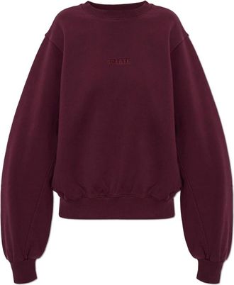 Rotate Rotate Birger Christensen, Hoodies & sweatvesten, Dames, Rood, XS, Katoen, Sweatshirt met geborduurd logo