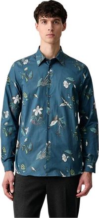 Paul Smith Casual overhemd - Heren - Overhemden - Blauw - Maat: M Katoen