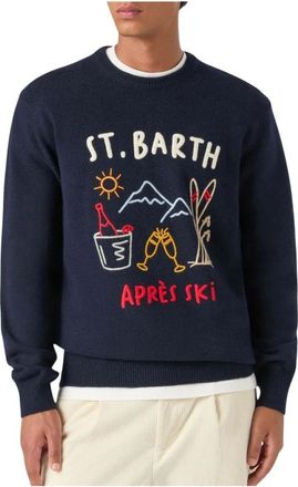 Saint Barth Maglione girocollo Heron - - Knitwear - Uomo - Blu - XL