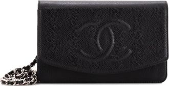 Chanel Timeless Wallet on Chain Caviar crossbodytas - Zwart