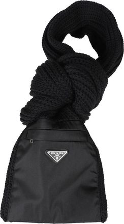 Prada Accessoires, Heren, Zwart, ONE Size, Winter Scarves