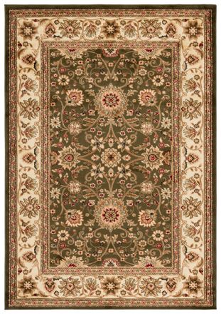 Safavieh Alfombra tradicional de polipropileno verde/blanco, 69 x 244 cm