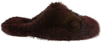 Ferragamo Lambro Mink Slides