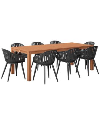 Amazonia Teak 9Pc Rectangular Patio Dining Set